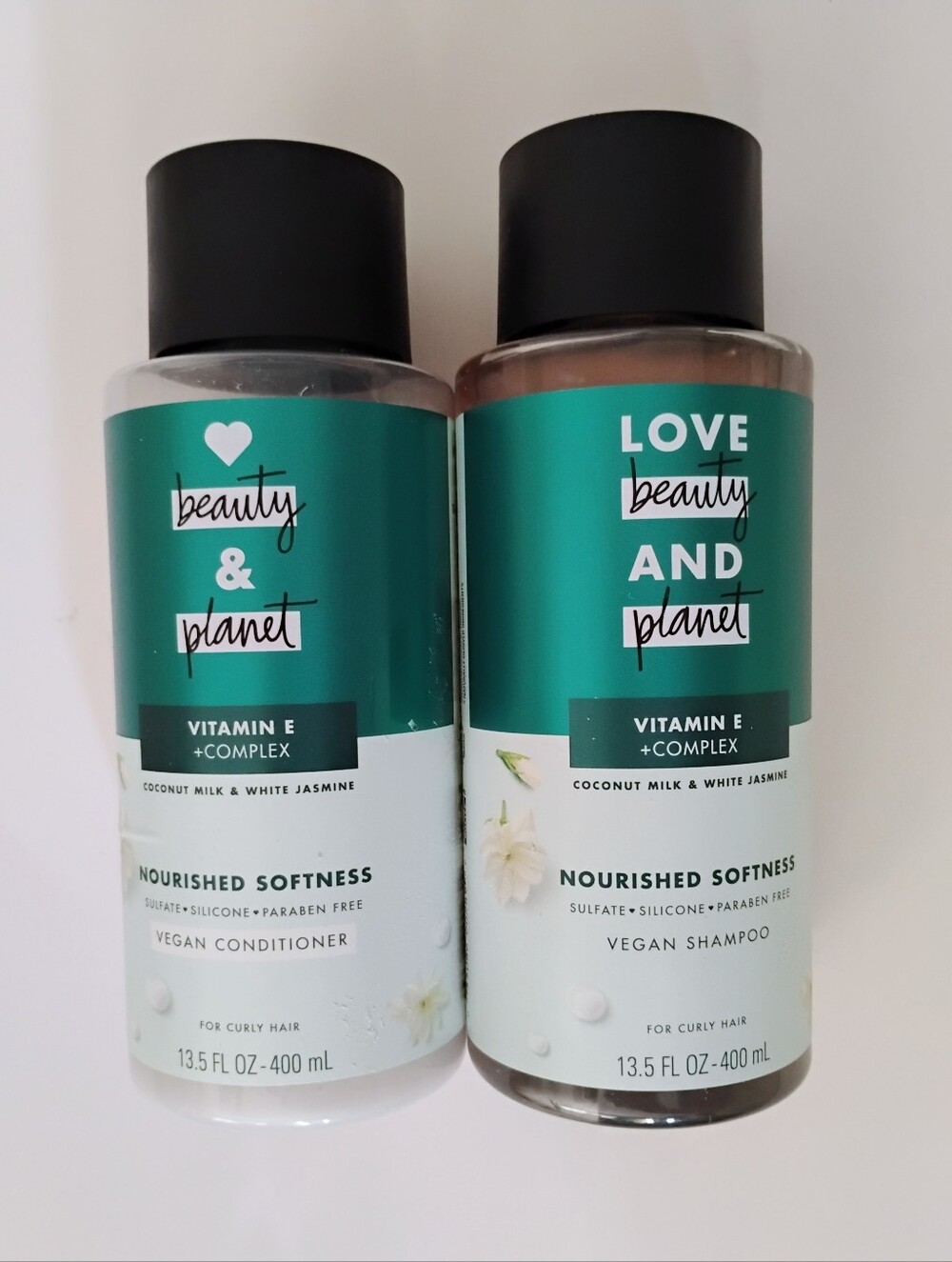 Love Beauty Planet Shampoo and Conditioner Coconut Milk and White Jasmine